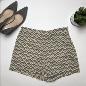 Anthropologie Gray and White Melisma Shorts